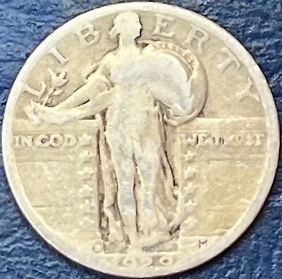 1929 D Standing Liberty Quarter Well Circulated 0318-41 • $3