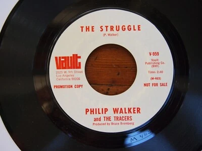 $19.99 • Buy Philip Walker & Tracers-The Struggle/It's All In Your Mind-Vault V-959 WLP Promo