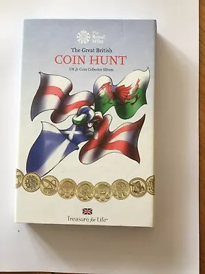 £1 Coin Hunt Collector Book Complete • £50