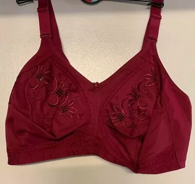 New Ex M&S Total Support Non Wired Full Cup Bra Dark Raspberry Pink • £8.99