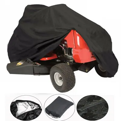 XL Waterproof Lawn Mower Riding Tractor Push Cover Outdoor Protector Garden Yard • £12.10