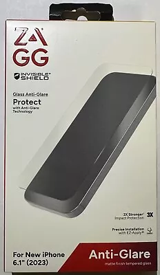 NEW ZAGG Glass Anti-Glare Screen Protector For Apple IPhone 15 (6.1 ) Small Cam • $19.99