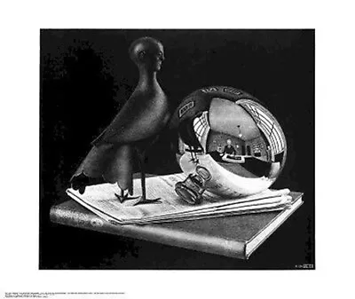 M C Escher ~ Still Life Reflecting Globe Poster Mc M.c. • $10.16