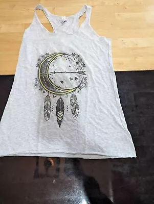 Womens Harry Potter White Half Moon Tank Top Sz Xs • $13.98