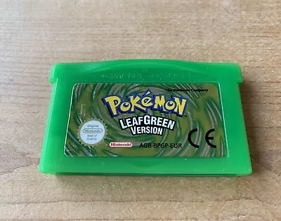 Pokémon Leaf Green - GBA Game Cartridge Only. Game Boy Advance - Genuine. UK PAL • £34.33