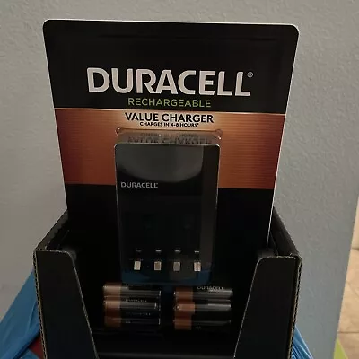 DURACELL Rechargeable Batteries Value Charger SET W/ 6 AA & 2 AAA NiMH SEALED • $21.99