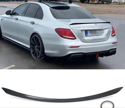 Mercedes Benz W213 E Class AMG 2017 - 2021 REAL CARBON Rear Trunk Spoiler Wing • $79