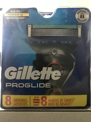 Gillette Proglide Razor Blade 8 Refills Cartridges Factory Sealed Pack Made USA • $17.99