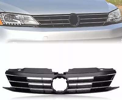 H-Qlity Front Grill Fit For Volkswagen VW Jetta MK6 2015 2016 2017 Center Grille • $73.90