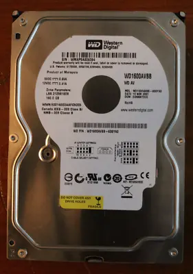 Western Digital WD1600AVBB 160GB Hard Drive (See Pics Tested And Working) • £15