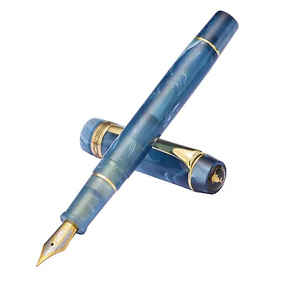 Kaigelu 316A Celluloid Fountain Pen Iridium EF/F/M Nib Beautiful Blue Gift Pen • $25.62