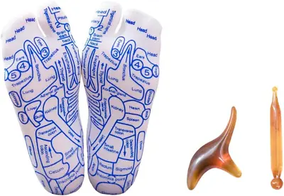 Acupressure Reflexology Socks With Trigger Point Massage Tools A Good Choic... • $8.68