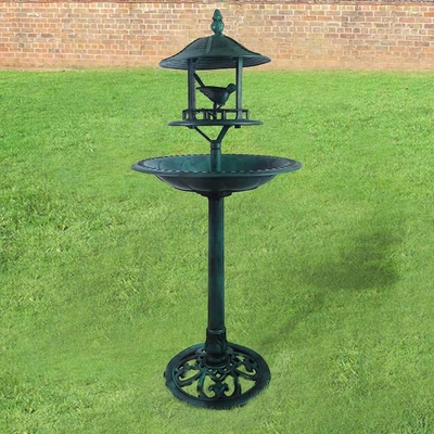 £24.99 • Buy Wild Bird Feeder Feeding Station Traditional Garden Water Stand Table Bath Feed