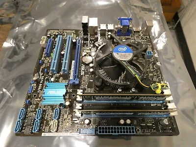 ASUS P8B75-M/CSM Motherboard + Intel I3-3220 (3.3GHz) CPU + 4GB DDR3 RAM • $34.99