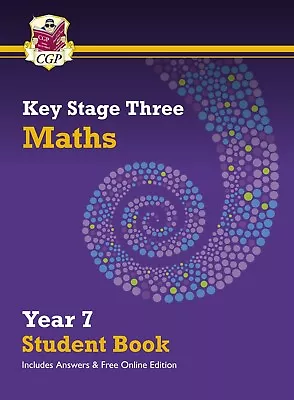 KS3 Year 7 Maths Student BooK With Answer Key Stage 3 Cgp • £17.99