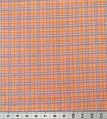 Vintage Plaid Cotton Fabric 1ydx36” • $7