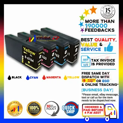  4x YYUDA NoN-OEM 676XL T6761-T6764 Ink For Epson WorkForce Pro WP-4530 WP-4533 • $17.50