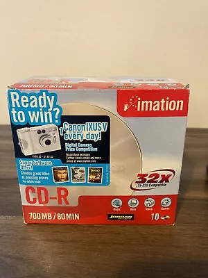 Imation CD-R 32x 700mb 80 Minutes 10 Discs & Cases B • £8.99