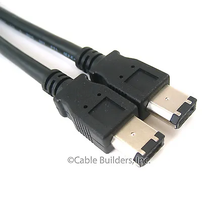 6FT FIREWIRE CABLE 6 PIN To 6 PIN IEEE1394 ILINK 6FT PC MAC DV 6P-6P 6-6 PINS • $8.99