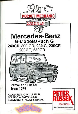 Mercedes G-wagen Shop Manual Service Repair Book 300gd 280ge 240gd 230ge 250gd G • $72.95