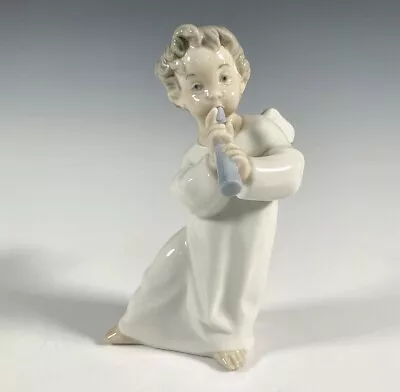 Vintage Retired Lladro Angel With Flute 4540 ~ Original Box ~ Mint • $65