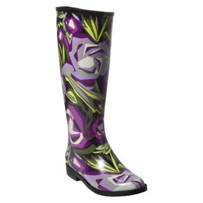 NEW IN BOX W/ TAGS MISSONI BOOTS For Target ROSE Floral Rubber WOMEN'S US Sz 8  • $66.95