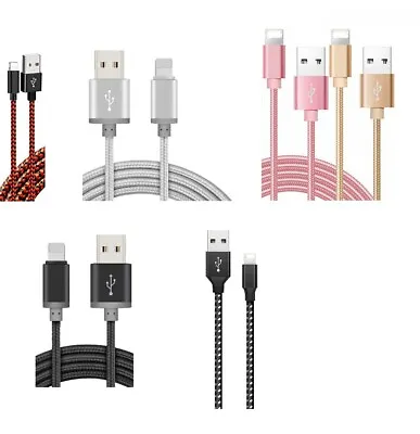 Fast Charger Sync USB Cable For Apple IPhone 5 6 7 8 X XS XR 11 12 13 Pro IPad • £3.40