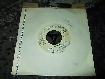 Louis Armstrong : What A Wonderful World White Label Testpressing Promo 7  1967 • £1.72