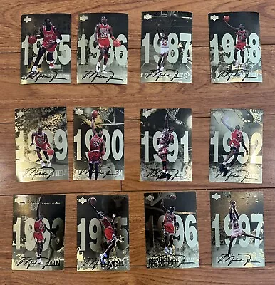 98-99 Upper Deck Gatorade Michael Jordan 12-Card Signed Signature Set Bulls #23  • $79.99