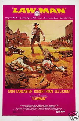 Lawman Burt Lancaster Vintage Movie Poster Print • $6.49