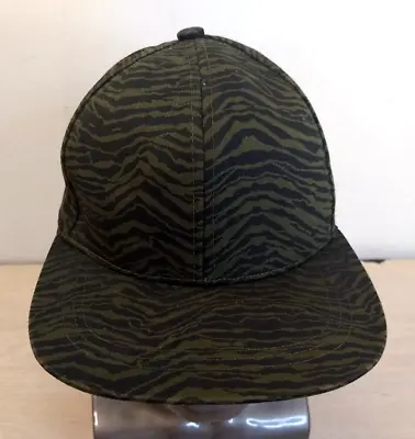 H&m Dividco Tiger Stripes/print Adjustable Snapback Hat/cap Black/green Free S&h • $14.99