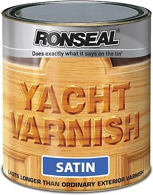 £27.97 • Buy Ronseal YVS1L 1L Exterior Yacht Varnish Satin