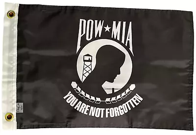 12 X18  Pow Mia Not Forgotten Small Flag Boat Car Bike Kayak Veteran Military • $12.99