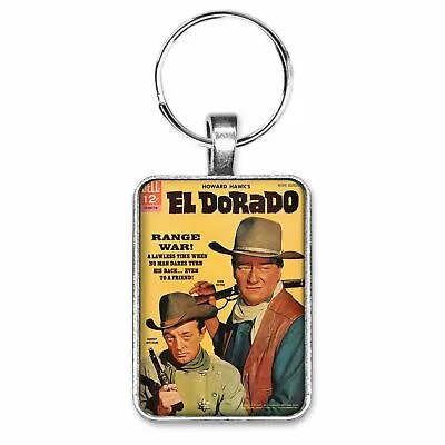 El Dorado Movie Comic Book Cover Key Ring Or Necklace John Wayne Western Jewelry • $12.95