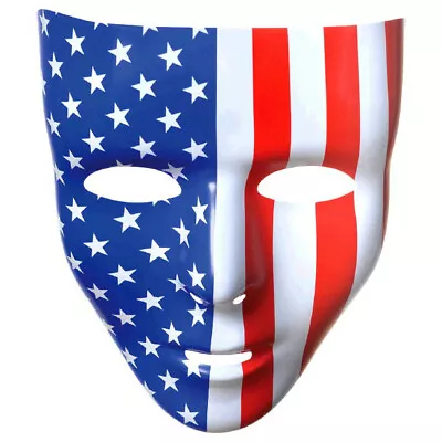 $7.88 • Buy New Usa Flag Full Face Mask Patriotic Red White Blue Election