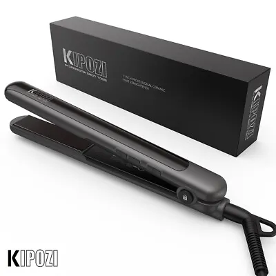 KIPOZI 2 In 1 Hair Straighteners Ceramic Hair Curler Flat Iron Fast Heating  • £27.99