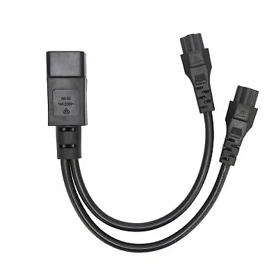 Splitter Power Plug Cords IEC320 C14 Male To Dual IEC320 C5 Female Power Cable • $8.46