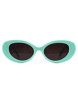 1960s Retro Mod Teal Green Oval Sunglasses • £17.99