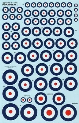 Xtradecal X72111 RAF National Insignia/Roundels 1920 - 1939 Decals 1/72 • £7.95