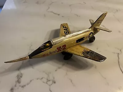 Vintage USAF Bell Aircraft X-2 Metal Tin Toy Airplane Model Japan Air Force • $1