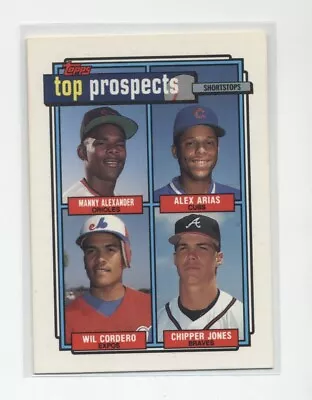 1992 Topps #551 Chipper Jones Top Prospects....Atlanta Braves • $1.50