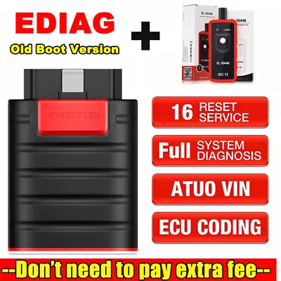 KINGBOLEN Ediag OBD2 Scanner Car Diagnostic Tool ECU Coding All Software Free • $105