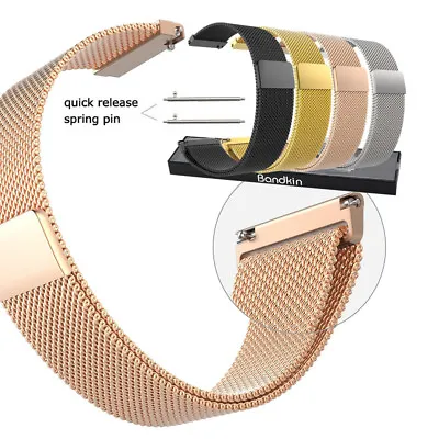 16mm 18mm 20mm 22mm 23mm Mesh Magnetic Milanese Loop Bracelet Watch Band Strap • $8.99