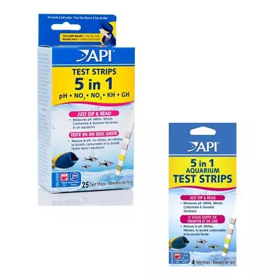 Api Aquarium 5 In 1 Water Test Kit Testing Fresh Or Salt Water Marine Fish Tank • £7.49