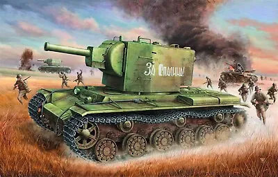 Trumpeter 1/35th Scale Russian KV-2 Tank Plastic Model Kit.. • £24.99