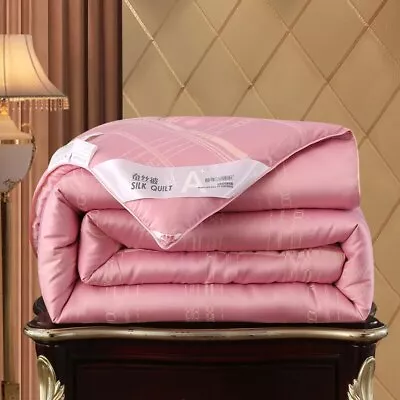 100% Mulberry Silk Quilt Comforters Duvet Silk Filled Queen King Quilt 1PCS • $261.59