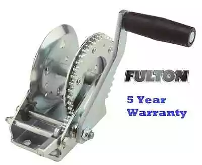 FULTON SINGLE SPEED TRAILER WINCH 1500 Lbs. 8  HANDLE EFFICIENT GEAR RATIO BOAT • $76.71