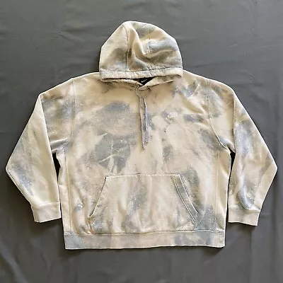 Nike Hoodie Mens Size XL Gray Bleach Acid Wash Pullover Stitch Logo Swoosh Used • $19.85