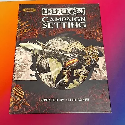 D&D Dungeons And Dragons EBERRON CAMPAIGN SETTING V3.5 Hardcover Rulebook SD3214 • $35