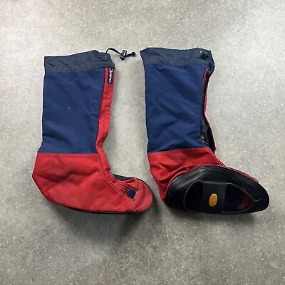 Berghaus Extreme Yeti Gore-Tex Gaiters Red & Blue M Made In UK • £60